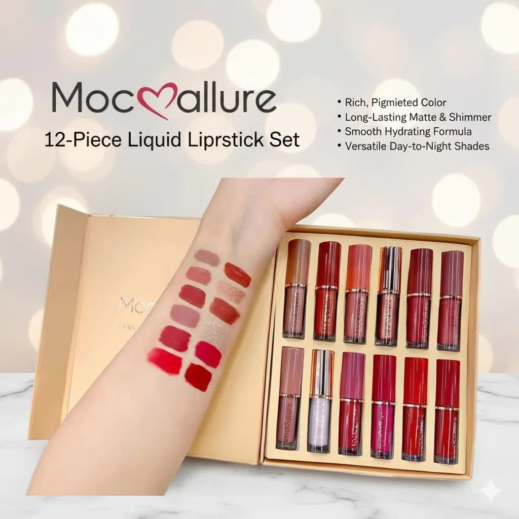 MOCALLURE 12-Piece Lip Gloss Set