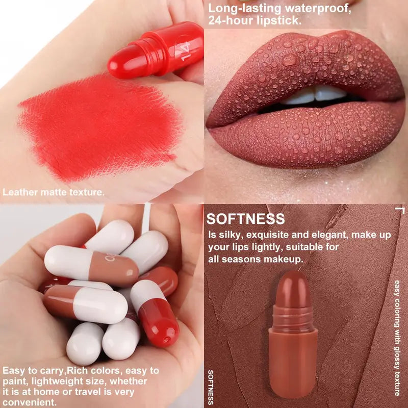 18-Piece Capsule Lipstick Set | Luxury Lip Color Collection